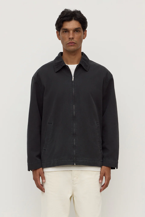 Joey Cotton Jacket - Washed Black
