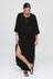 Kaftan - Black Crinkle