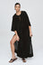 Kaftan - Black Crinkle