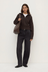 Kaia Wool Zip Sweater - Ganache Marle