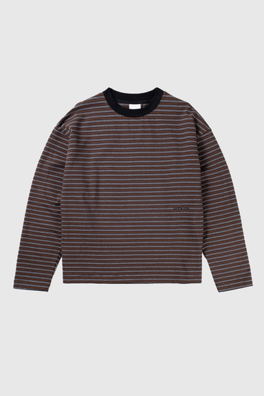 Kerferd Striped LS Tee - Brown