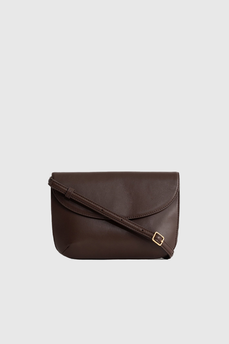 Keriana Clutch -  Carob Lambskin