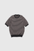 Knit Tee Dot Pattern Jacquard - Charcoal