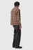 LS Pocket Shirt - Brown Red Check