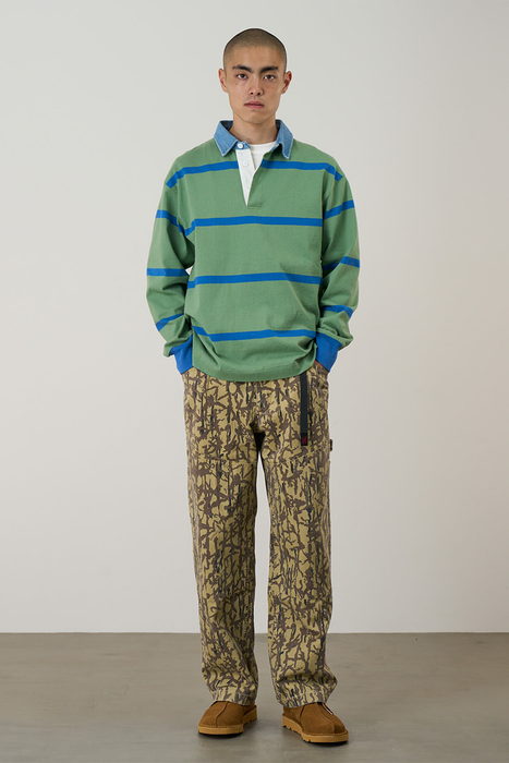 Langdon Rugby Shirt - Olive / Blue