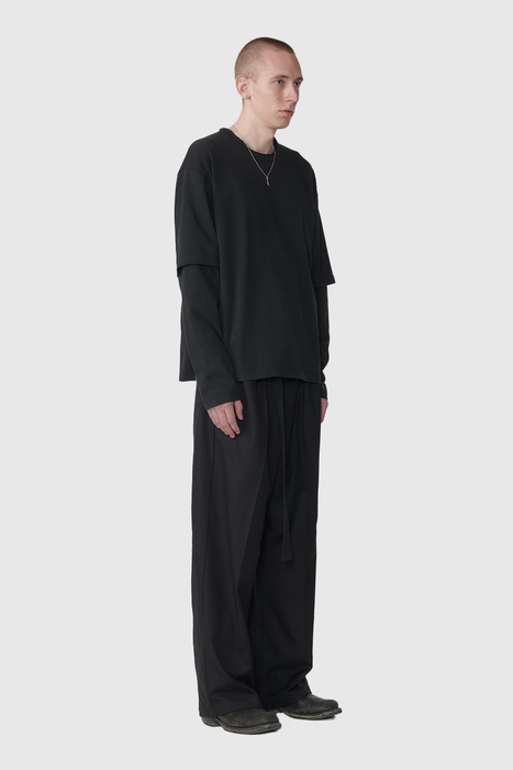 Layer LS Tee - Thrashed Black