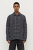 Leo Check Long Sleeve Shirt - True Navy / Cream