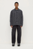 Leo Check Long Sleeve Shirt - True Navy / Cream