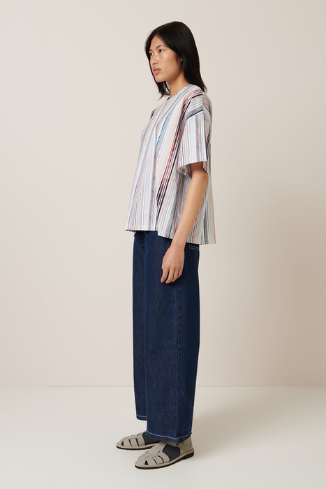 Library Tee - Library Stripe