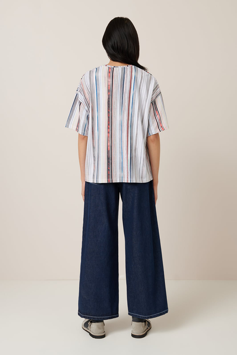 Library Tee - Library Stripe