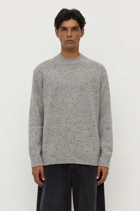 Lief Wool Blend Knit - Mid Grey Marle