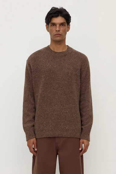 Lief Wool Blend Knit - Mid Brown Marle