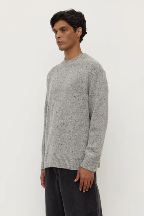 Lief Wool Blend Knit - Mid Grey Marle