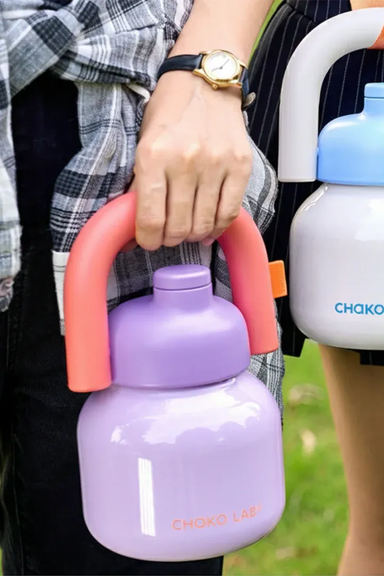 LinLin Kettle Water Bottle Stainless 1L - Purple