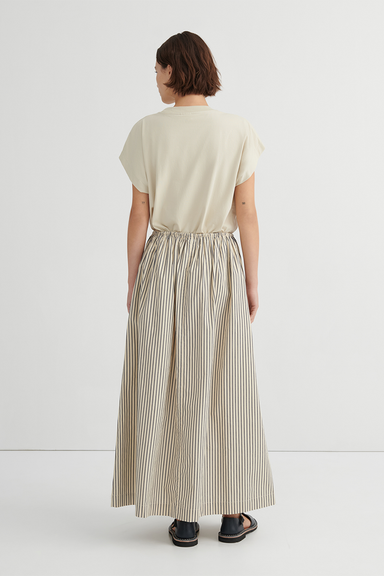 Linear Skirt - Ecru Stripe