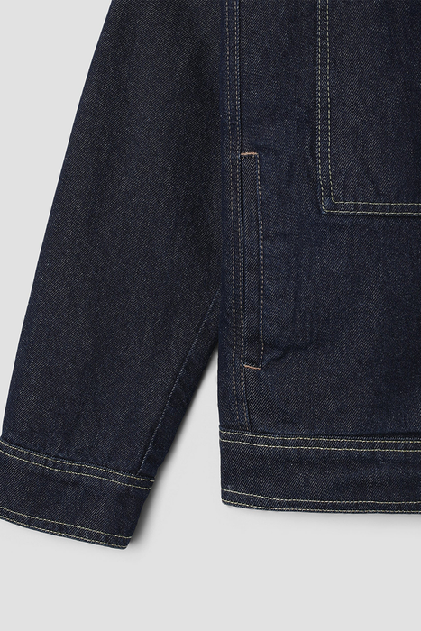 Lined Trucker Jacket - Single Rinse Denim