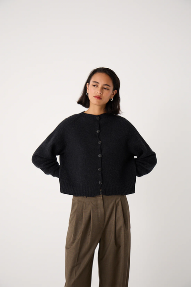 Loft Cardigan - Almost Black