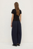 Lola Barrel Pant - Navy