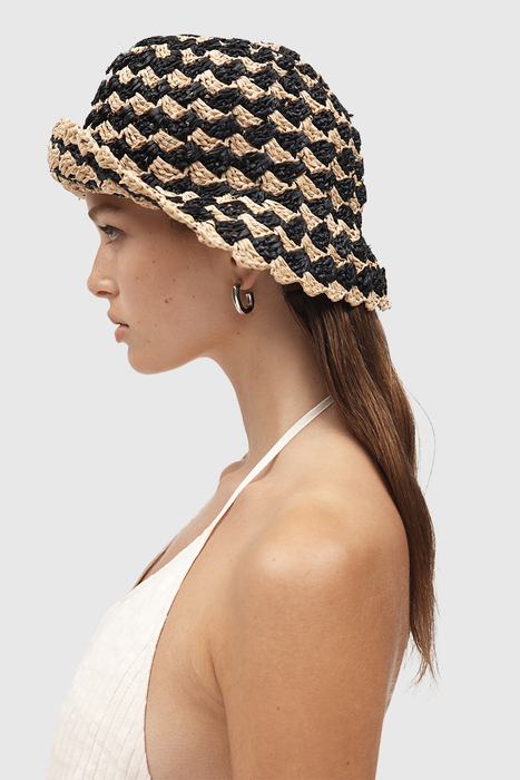 Lola Hat - Natural / Black