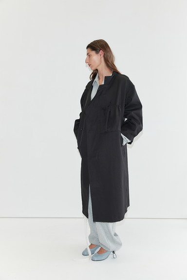 Longline Jacket - Black