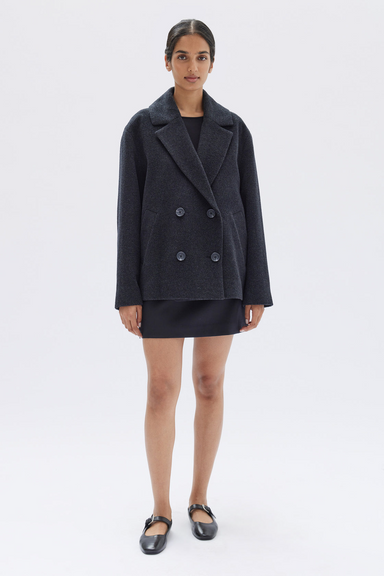 Lucy Wool Coat - Charcoal