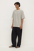 Malone Stripe Short Sleeve Tee - Black / Cream