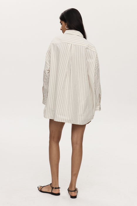 Edie Shirt - Ivory Stripe