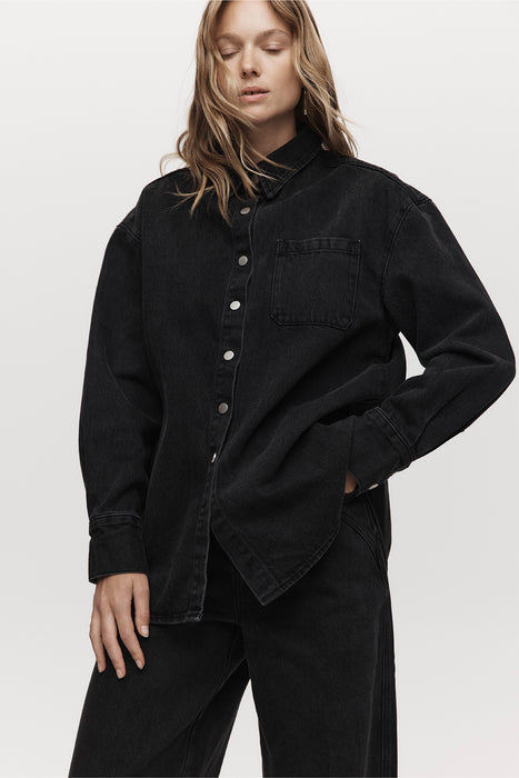 Alfalfa Shirt - Washed Black