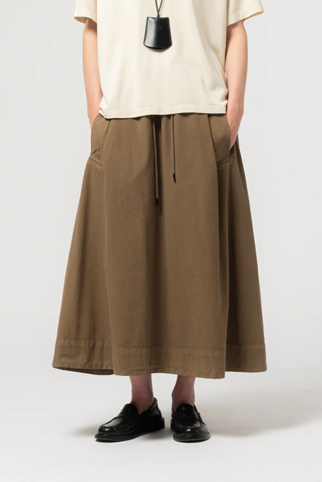 Meadow Skirt - Cotton Linen Canteen Green