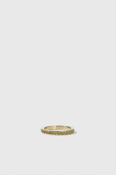 Glow Eternity Band - Gold Plated / Peridot