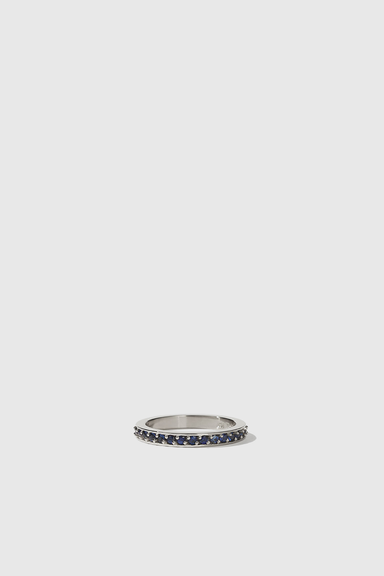 Glow Eternity Band - Sterling Silver / Blue Sapphire