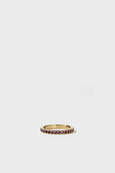 Glow Eternity Band - Gold Plated / Amethyst