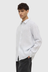 Mens Everyday Linen Long Sleeve Shirt - Pool Stripe