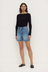 Mid Rise Vintage Denim Short - Classic Blue