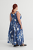 Midnight Dress - Cyanotype Floral