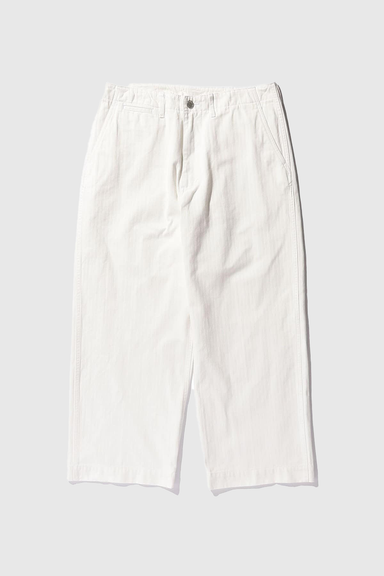 Mil Trousers Herringbone - White