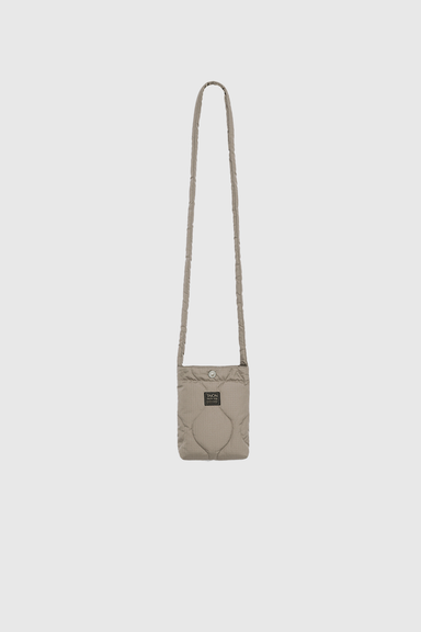 Military Cross Body Down Bag Small - Light Mocha