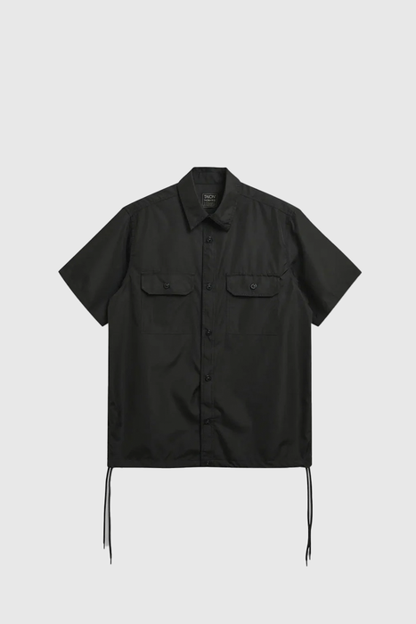 Military Half Sleeve Shirt - Black