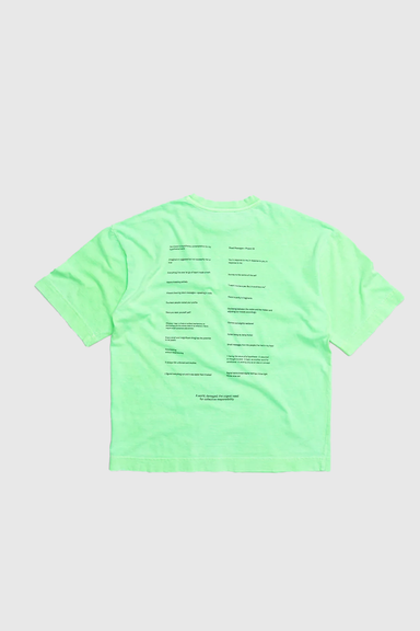 Mixed Messages Tee - Chroma Green