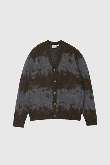 Mohair Splatter Cardigan - Slate Splatter