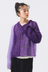 Mohair Crazy Cardigan - Purple