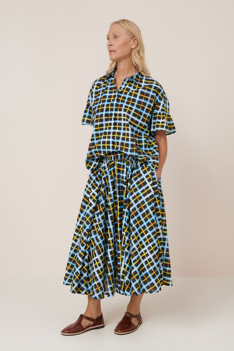 Motion Skirt - Neon Tartan