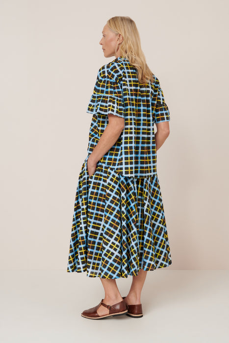 Motion Skirt - Neon Tartan