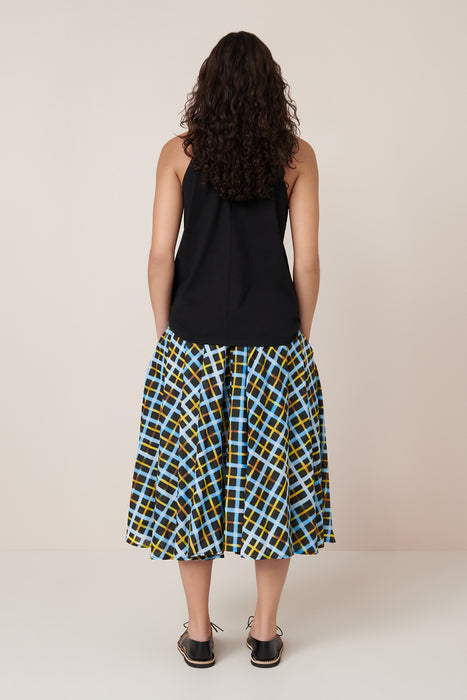 Motion Skirt - Neon Tartan
