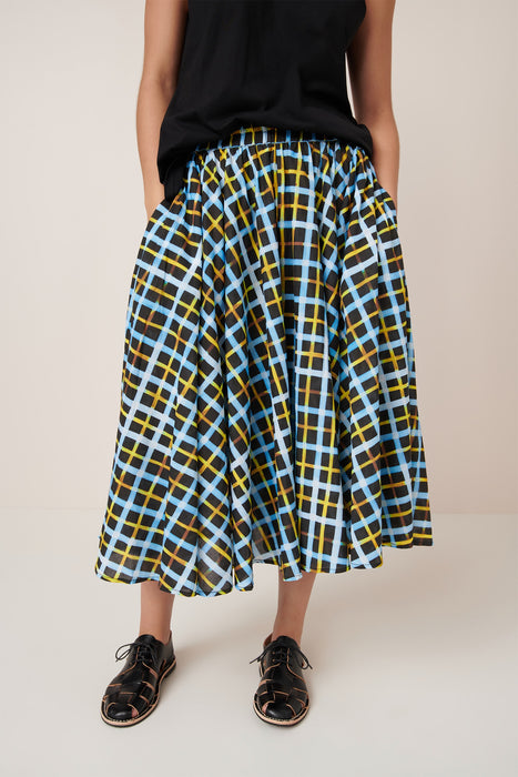 Motion Skirt - Neon Tartan