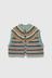 Multi Striped Vest - Light Blue