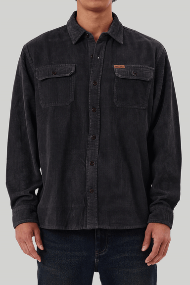 Trailer Fat Cord Shirt - Black