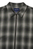 Nep Check Zip Shirt - Black