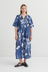 Nigella Dress - Cyanotype Floral