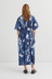 Nigella Dress - Cyanotype Floral